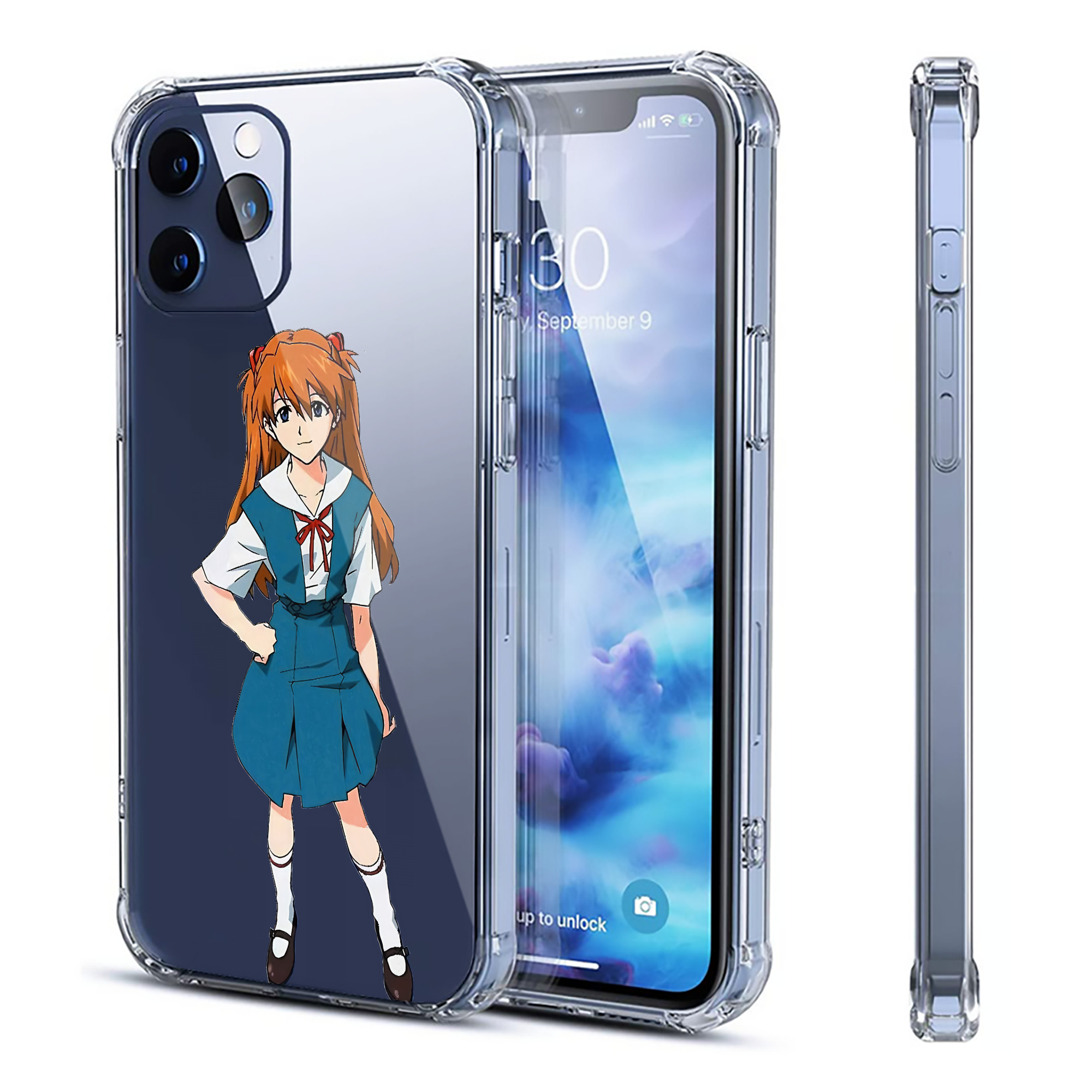 （画像用） EVA 新世紀エヴァンゲリオン 【iPhone 12シリーズ対応】透明スマホケース（クリアソフトケース）
